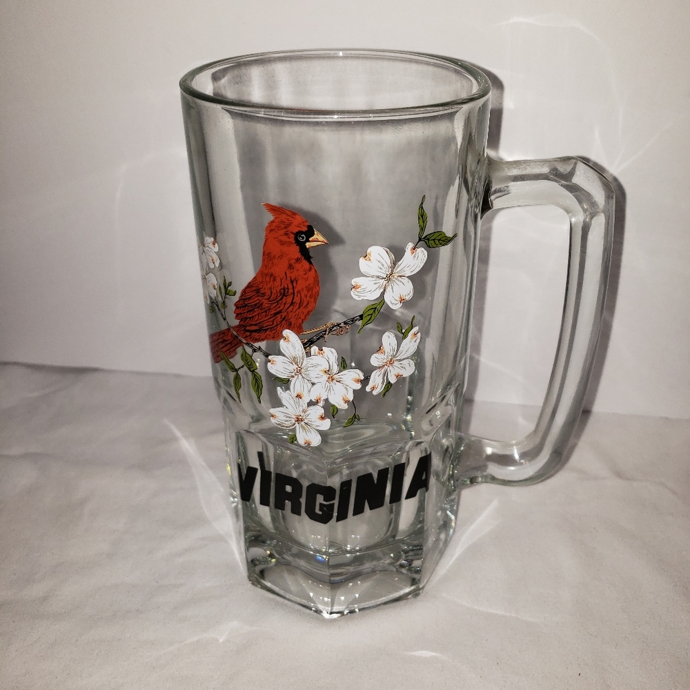 Vintage LG Beer Stein Virginia 8"H 4" W